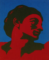 1978<br>tempera, pennarello, proiezione fotografica su tela<br>cm 55x45