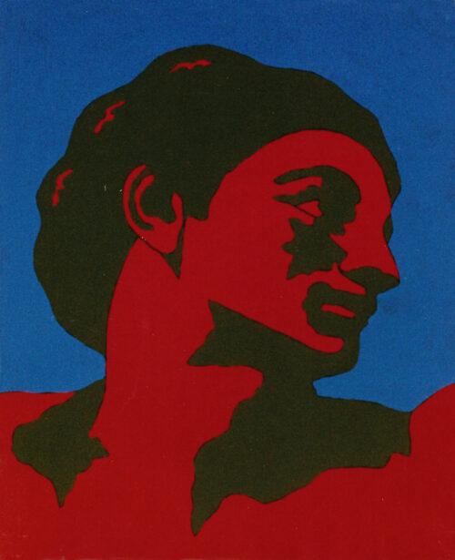 1978<br>tempera, pennarello, proiezione fotografica su tela<br>cm 55x45