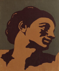 1978<br> tempera, pennarello, proiezione fotografica su tela<br>cm 50x40