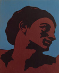 1978<br>tempera, pennarello, proiezione fotografica su tela<br>cm 50x40