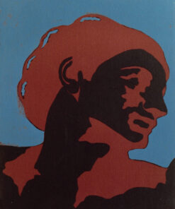 1978<br>tempera, pennarello, proiezione fotografica su tela<br>cm 50x40