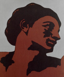 1978<br>tempera, pennarello, proiezione fotografica su tela<br>cm 45x40