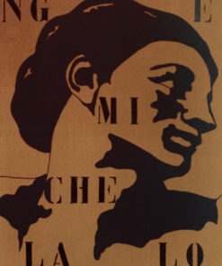 1978<br>tempera, pennarello, proiezione fotografica su tela<br>cm 65x50