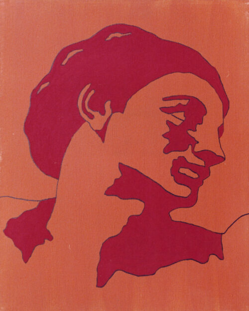 1978<br>tempera, pennarello, proiezione fotografica su tela<br>cm 50x40