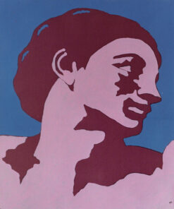 1978<br>tempera, pennarello, proiezione fotografica su tela<br>cm 55x45