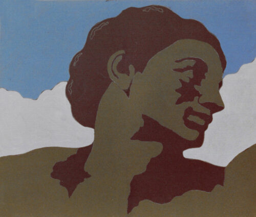 1978<br>tempera, matita, proiezione fotografica su tela<br>cm 45x55