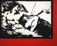 1979<br>collage fotografico, pittura industriale, collage di legno su tavola<br>cm 160x200<br>Musei Vaticani Roma