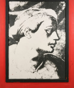 1979<br>collage fotografico, pittura industriale, collage di legno su tavola<br>cm 160x130