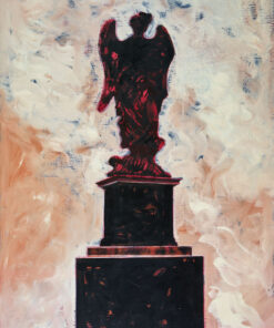 1979<br>Bernini<br>tempera, smalto alla anilina, matita, fotografia emulsionata su tela<br>cm 100x70