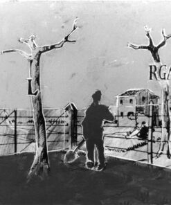 1979<br>pittura industriale, smalto alla anilina, fotografia emulsionata su tela<br>cm 60x60