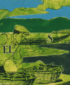 1979<br>pittura industriale, tempera, smalto alla anilina, fotografia emulsionata su tela<br>cm 55x115