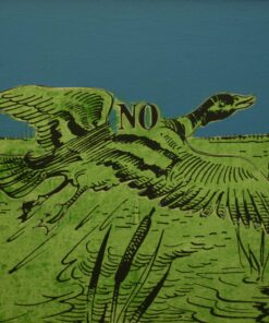 1979<br>Rebus, Volano veloci<br>pittura industriale, tempera, smalto alla anilina, fotografia emulsionata su tela<br>cm 55x55