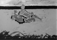 1979 22,6<br>Le bagnanti (veneriamo la madre)<br>tecnica mista su tela<br>cm 50x70