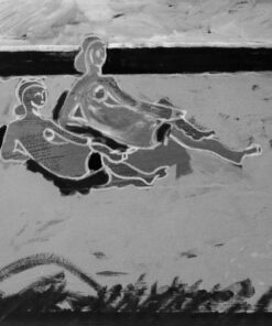 1979 22,6<br>Le bagnanti (veneriamo la madre)<br>tecnica mista su tela<br>cm 50x70