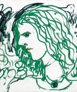 1979 11 agosto<br>Portrait di Isabeline Adajani'<br>for president Jimmy Carter<br>tempera e olio su tela<br>cm 60x120