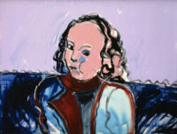 1979 7, 9<br>Portrait to the queen of England Elisabeth<br>tecnica mista su tela<br>cm 70x100