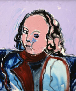 1979 7, 9<br>Portrait to the queen of England Elisabeth<br>tecnica mista su tela<br>cm 70x100