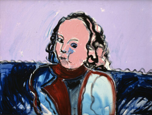 1979 7, 9<br>Portrait to the queen of England Elisabeth<br>tecnica mista su tela<br>cm 70x100