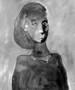 1979 4,10<br>Portrait de Antonella Amendola<br>tempera e gessetto su tela<br>cm 100x70