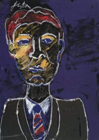 1979<br>Portrait Of GT Liverani<br>tempera e olio su tela<br>cm 70x50