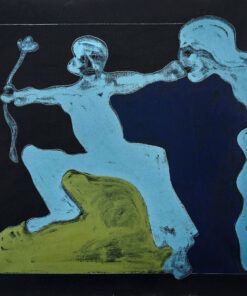 1979<br>pittura industriale, tempera, matita su tela<br>cm 70x70