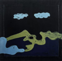 1979<br>pittura industriale, tempera, matita su tela<br>cm 70x70