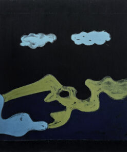 1979<br>pittura industriale, tempera, matita su tela<br>cm 70x70