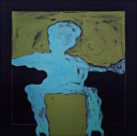 1979<br>pittura industriale, tempera, matita su tela<br>cm 70x70