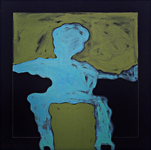 1979<br>pittura industriale, tempera, matita su tela<br>cm 70x70