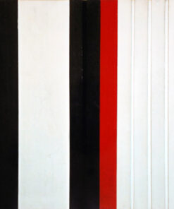 1961 luglio<br>n.52<br>collage, legno, e smalto industriale su tavola<br>cm 60x80