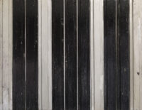 1963<br>Studio per Pianoforte n.1<br>smalto industriale e collage di legno su tavola<br>cm 70x90