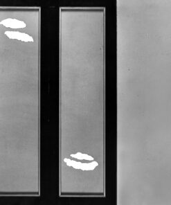 1963<br>smalto industriale e collage di legno su tavola<br>cm 130x100