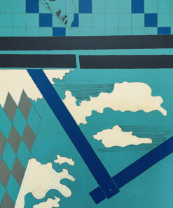 1967 ottobre<br>New York City<br>Michelangelo according to Tano Festa (I like Simone Martini)<br>smalto industriale e pennarello su tela<br>cm 90x60