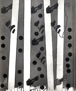 1967 novembre<br>Michelangelo according to Tano Festa n.25<br>smalto industriale e pennarello su tela<br>cm 80x65