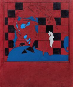 1967 dicembre, Milano<br>smalto industriale e pennarello su tela<br>cm 80x65