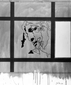 1968<br>smalto industriale e pennarello su tela<br>cm 90x80