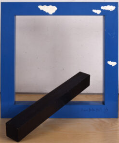 1969<br>Monumento ad un poeta morto<br>scultura in ferro smaltato<br>cm 70x60x7