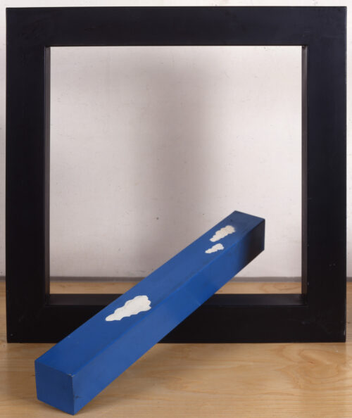 1969<br>Monumento a un poeta morto<br>scultura in ferro smaltato<br>cm 70x60x7