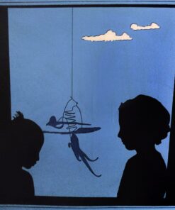 1969 13 febbraio<br>Conversazione<br>smalto industriale e pennarello su tela<br>cm 100x100