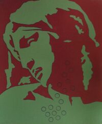 1978<br>tempera, pennarello, proiezione fotografica su tela<br>cm 65x50