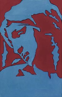 1978<br>tempera, pennarello, proiezione fotografica su tela<br>cm 55x35