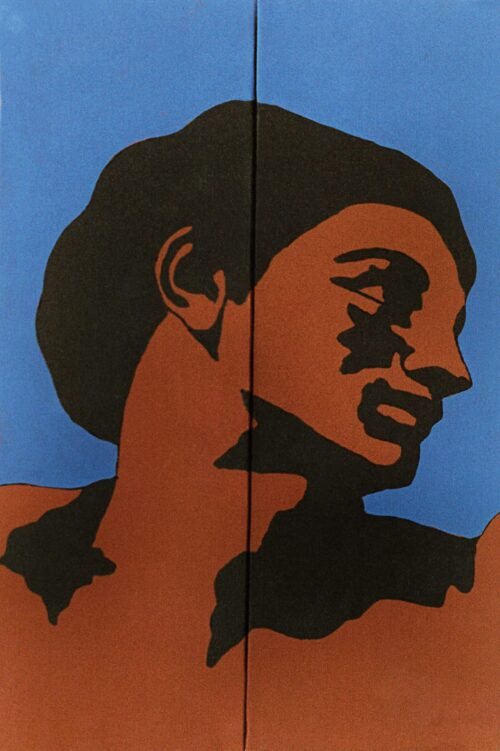 1978<br>tempera, pennarello, proiezione fotografica su tela<br>cm 60x40