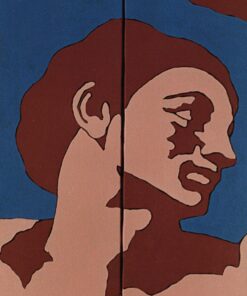 1978<br>tempera, pennarello, proiezione fotografica su tela<br>cm 70x40