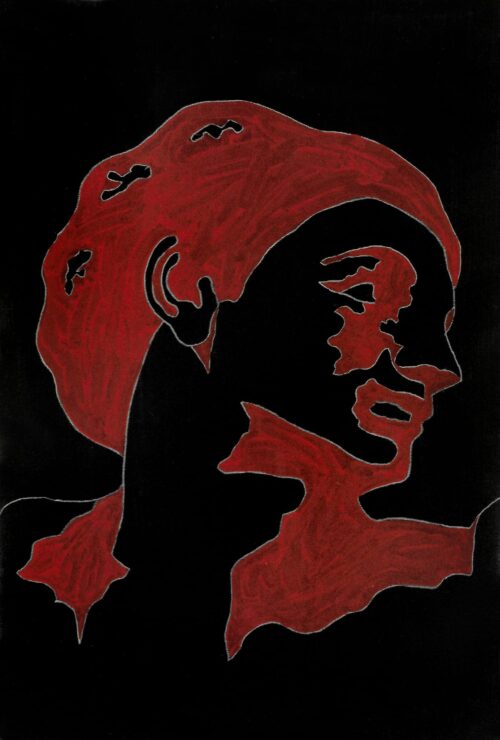 1978<br>tempera, matita, proiezione fotografica su tela<br>cm 60x40