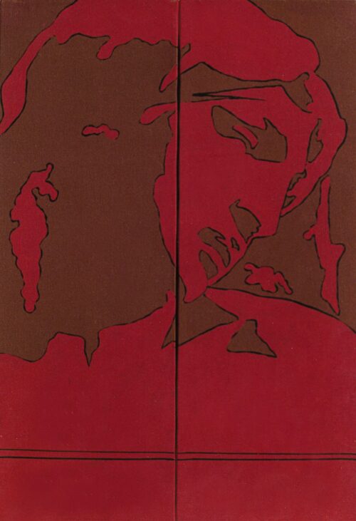 1978<br>tempera, pennarello, proiezione fotografica su tela<br>cm 60x40