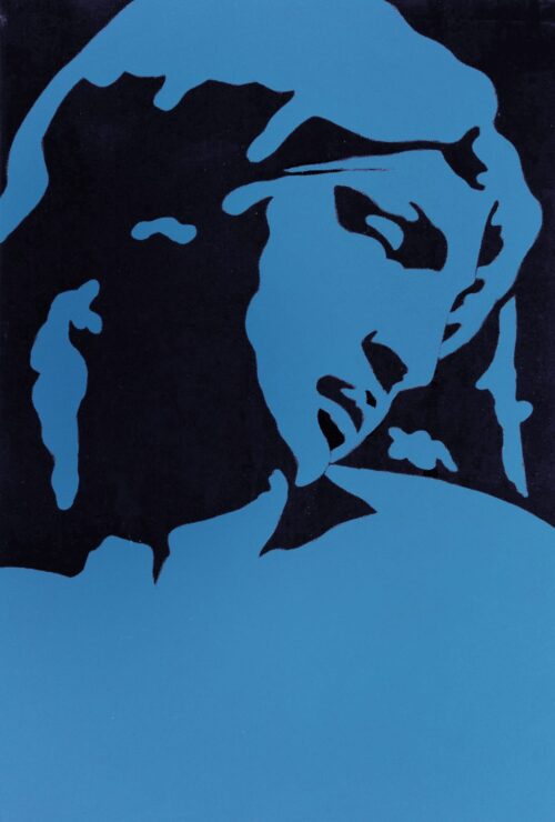 1978<br>tempera, matita, proiezione fotografica su tela<br>cm 60x40