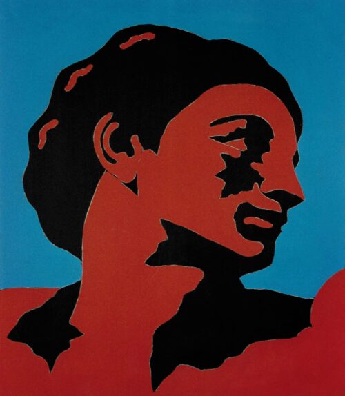 1978<br>tempera, matita, proiezione fotografica su tela<br>cm 45x40