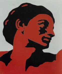 1978<br>tempera, matita, proiezione fotografica su tela<br>cm 45x40