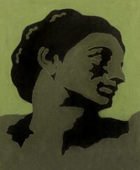 1978<br>tempera, matita, proiezione fotografica su tela<br>cm 50x40