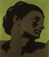 1978<br>tempera, matita, proiezione fotografica su tela<br>cm 45x40